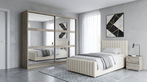 Łóżko BATINA, perfect harmony 01, 141 cm – aranżacja wnętrza
