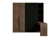 Dostawka do szafy WENECJA 25, orzech elegant/czarny, 46 cm – aranżacja wnętrza