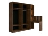 Dostawka do szafy WENECJA 25, orzech elegant/czarny, 46 cm – aranżacja wnętrza