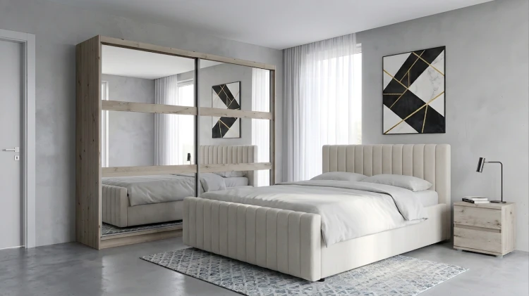 Łóżko BATINA, perfect harmony 01, 161 cm – aranżacja wnętrza