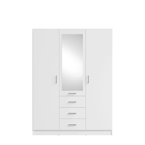 Szafa KONSO 19, 3 drzwi, biały, 150 cm