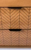 Komoda Fonti F-3 Caramel Oak – widok frontu i uchwytów
