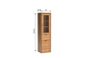 Witryna Fonti F-2 Caramel Oak - zdjęcie z naniesionymi wymiarami