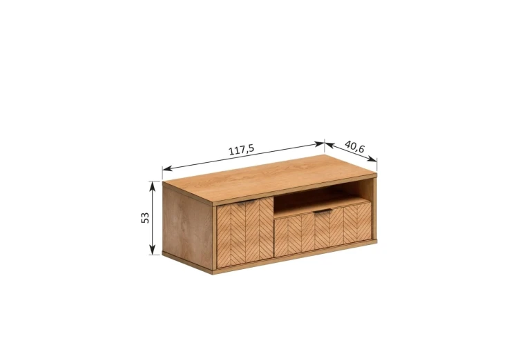 RTV Fonti F-7 Caramel Oak – zdjęcie z wymiarami