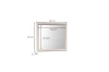 Lustro Windsor W-21 - zdjęcie z wymiarami