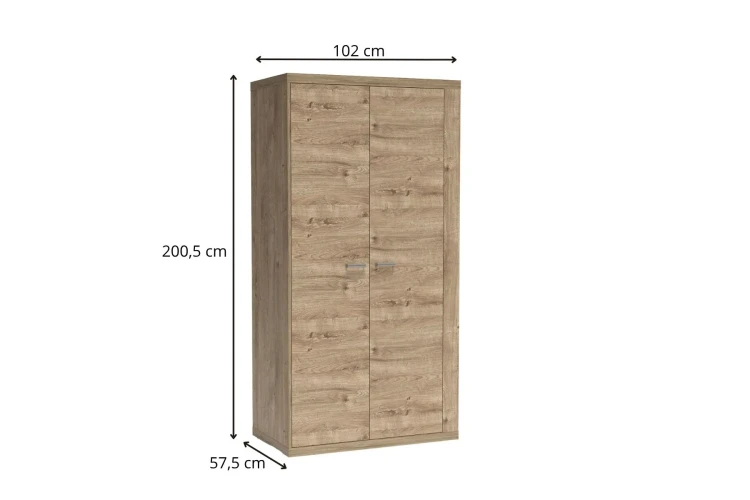 Szafa Natural N1 Ribbeck – zdjęcie z wymiarami