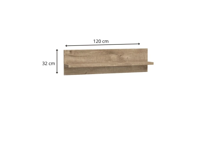 Półka Natural N11 Ribbeck – zdjęcie z wymiarami