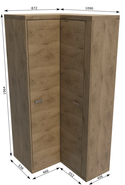 Szafa Natural N14 Ribbeck – zdjęcie z wymiarami