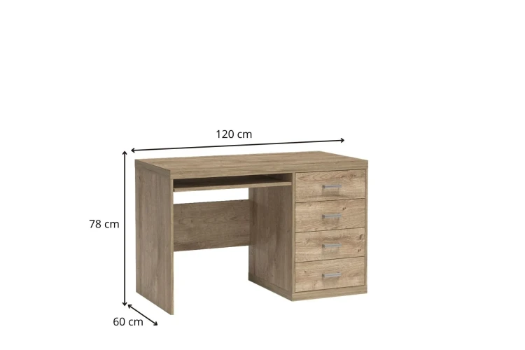 Biurko Natural N16 Ribbeck – zdjęcie z wymiarami