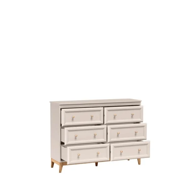 Komoda Windsor WINDSOR-3 Cashmere - widok otwartych szuflad