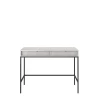 Toaletka szara Nova T104, widok z przodu, dwie szuflady, nowoczesny design, szary mat, szerokość 104 cm