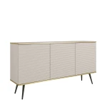  Komoda Oro K160 MDF Beżowa Czarne nóżki