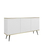  Komoda Oro K160 MDF Biała Czarne nóżki