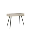 Beżowa toaletka Oro T102 MDF konsola 102 cm z czarnymi nogami miniatura