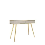 Toaletka Oro T102 MDF Beżowa Złote nóżki