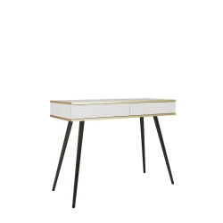 Toaletka Oro T102 MDF Biała Czarne nóżki