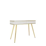 Toaletka Oro T102 MDF Biała Złote nóżki