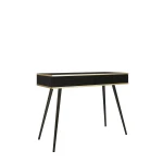 Toaletka Oro T102 MDF Czarna Czarne nóżki