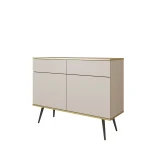 Komoda Oro KSZ107 Beżowa Czarne nóżki