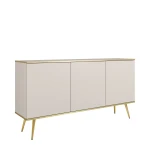 Komoda Oro K160 Beżowa Złote nóżki