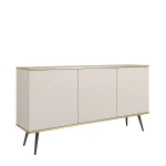 Komoda Oro K160 Beżowa Czarne nóżki