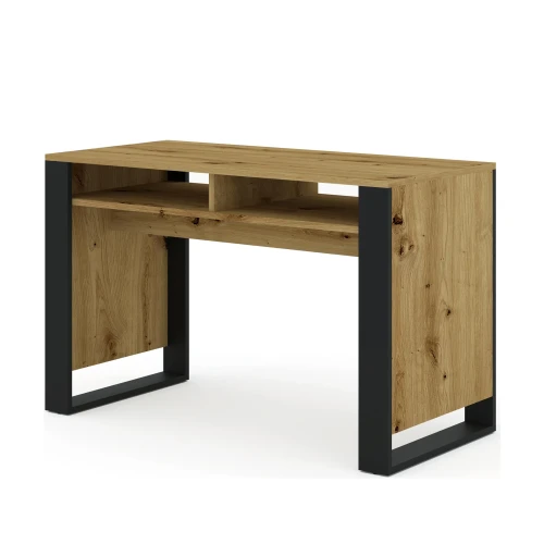 Biurko Mondi Dąb Artisan Czarny Mat — 120×55