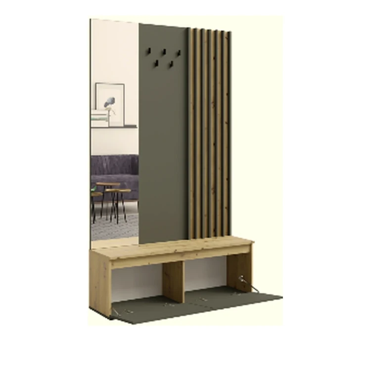 Garderoba Doris 90, Dąb Artisan/kaszmirowy Beż