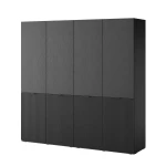 Szafa modułowa Sandbox 2xNova 202cm Czarna