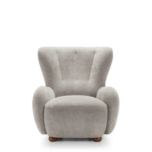 Stalowy fotel Ciro Dress Me 02 prezentujący nowoczesną, obłą sylwetkę i ergonomiczne oparcie.