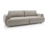Sofa Pocket Silencio 19 Szara widziana pod kątem, podkreślająca głębokość 106 cm i nowoczesny design.