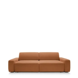 Sofa z funkcją spania i pojemnikiem Bouli Ceglasta