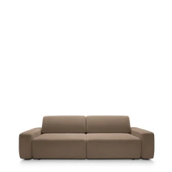 Sofa z funkcją spania i pojemnikiem Bouli Czekoladowa