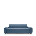 Sofa z funkcją spania i pojemnikiem Bouli Granatowa