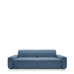 Sofa z funkcją spania i pojemnikiem Bouli Granatowa