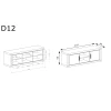 Rysunek techniczny RTV Dallas D-12 Sonoma – wymiary
