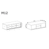 Rysunek techniczny RTV Mediolan M-12 Hikora – wymiary