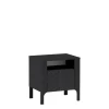 Stolik Nocny Malumi MM-10 Czarny Painflow – widok frontalny studio