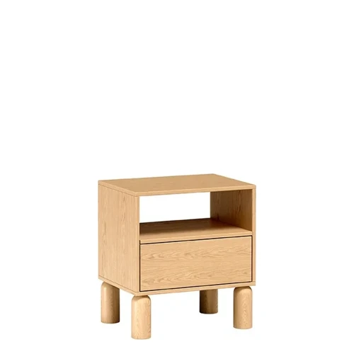 Stolik Nocny Sanden SN-10 Bookmatch – widok frontalny studio
