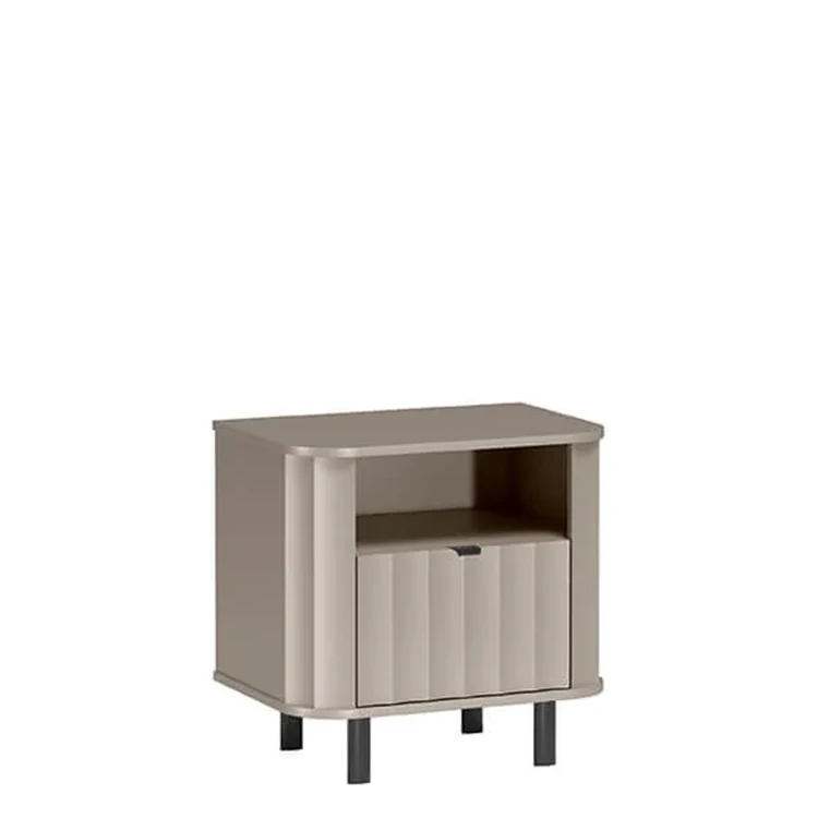 Stolik Nocny Novado NOVADO-7 Clay Gray – widok frontalny studio