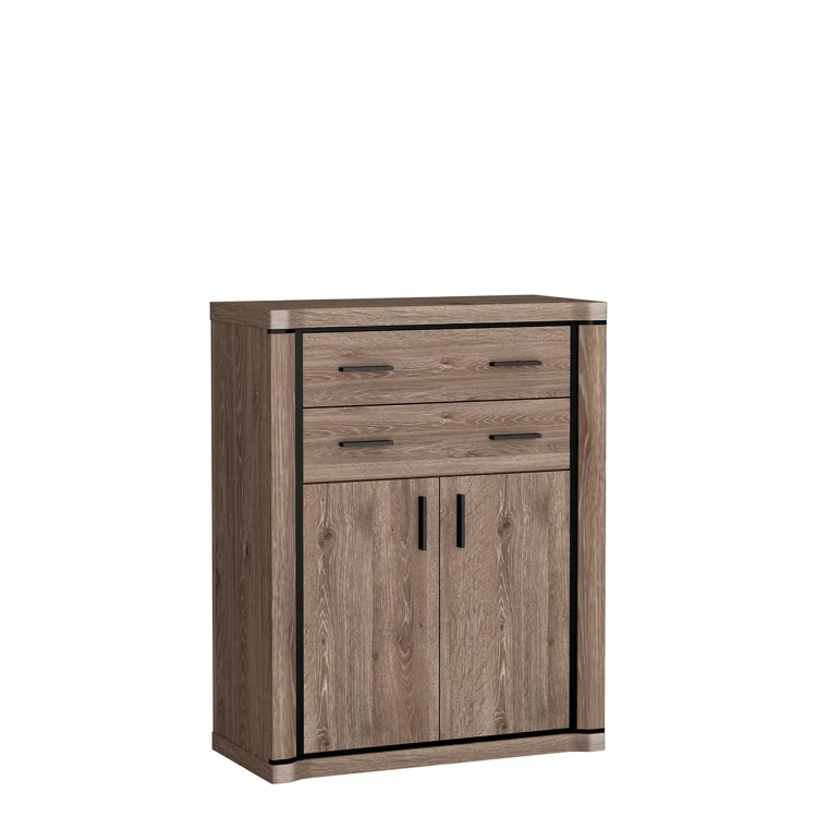 Komoda Dallas D-6 Dąb Truflowy – widok frontalny studio