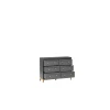 Komoda Terra TA-3 Szary Diament – widok wnętrza