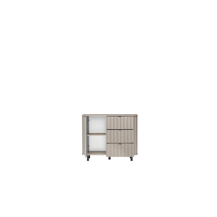 Komoda Novado NOVADO-3 Clay Gray – widok wnętrza – ujęcie 4