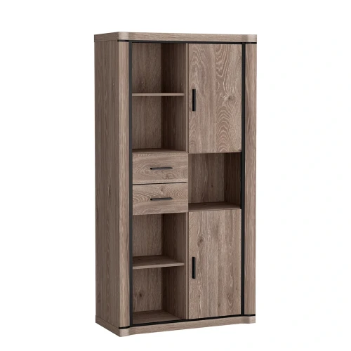 Regał Dallas D-23 Dąb Truflowy – widok frontalny studio