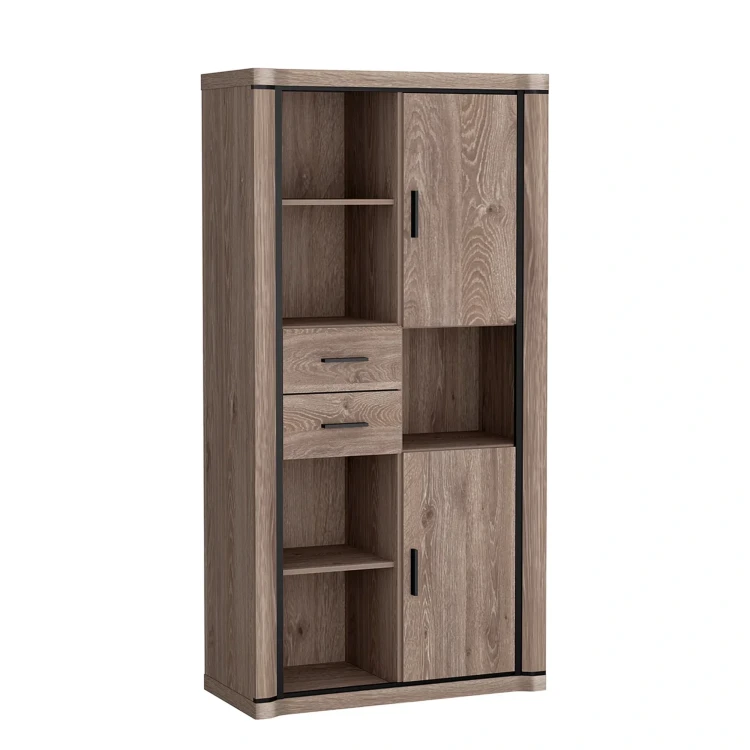 Regał Dallas D-23 Dąb Truflowy – widok frontalny studio