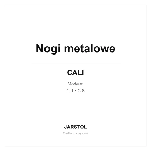 Nogi metalowe - Cali (C-1, C-8)